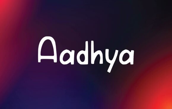 Aadhya: A Handwritten Typeface for Editorial Warmth