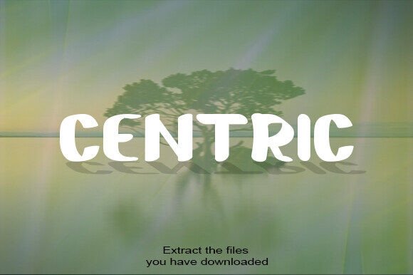 Centric Font: A Sweet Handwritten Typeface for Makers