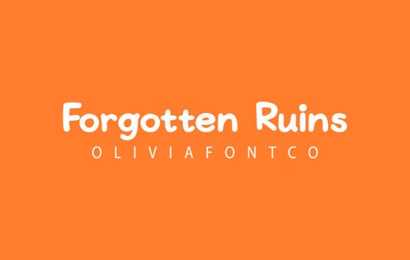Forgotten Ruins Font: A Handwritten Typeface for Editorial Mood