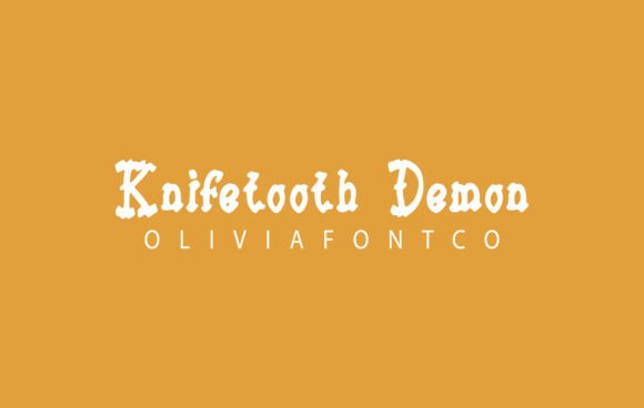 Knifetooth Demon: A Romantic Handwritten Typeface for Branding