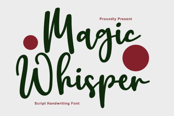 Magic Whisper: A Modern Handwritten Font for Editorial Design