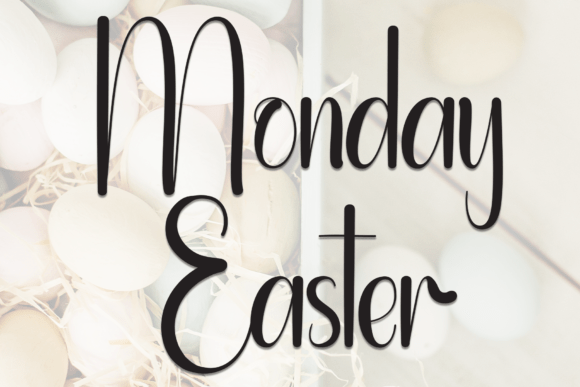 Monday Easter: A Handwritten Font for Editorial Design