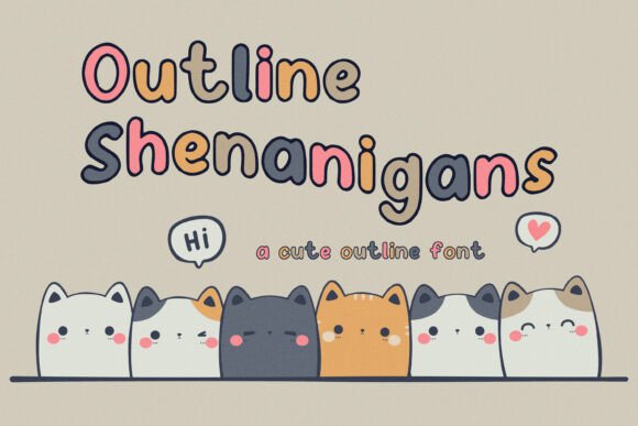 Outline Shenanigans: A Playful Display Font for Web