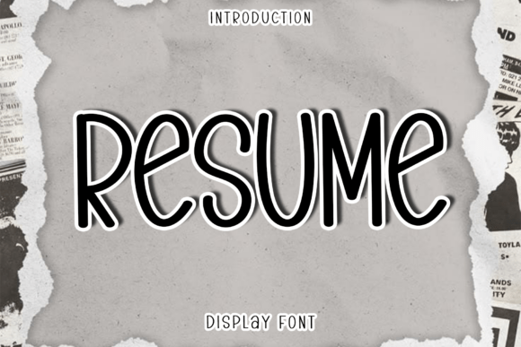 Resume Font: Elevate Editorial Design
