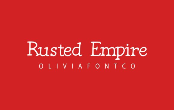 Rusted Empire: A Romantic Handwritten Font for Branding