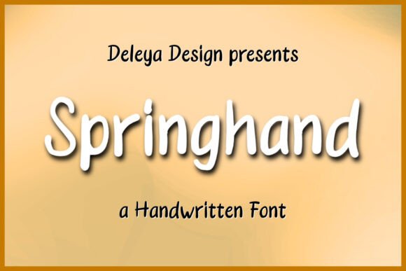 Springhand Font: Elevate Your Digital Brand Identity