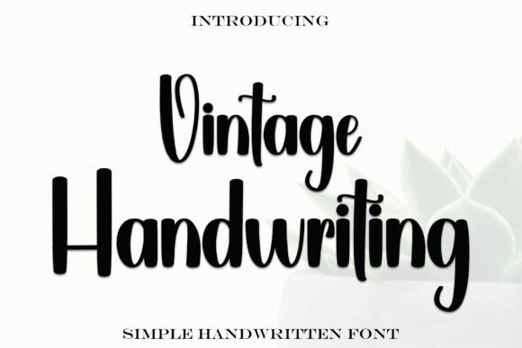 Vintage Handwriting: A Modern Script Font for Web Design