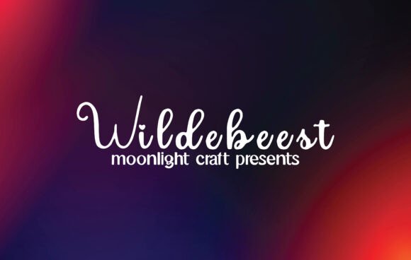 Wildebeest: A Handwritten Font for Makers